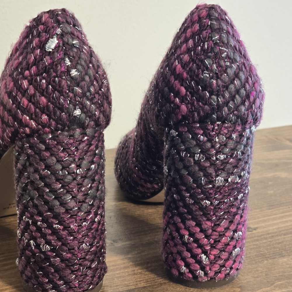 Louise Et Cie Jayant Tweed Wool Blend Heeled Pumps Women's Size 7.5M - Picture 8 of 11